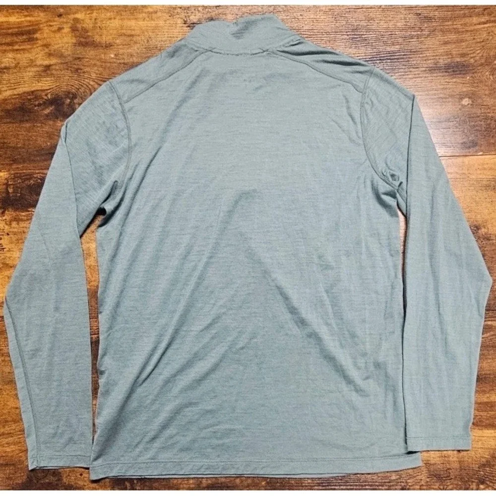 Smartwool Men's Merino 150 1/4 Zip Pullover Mid-Weight Gray Pullover Size Medium